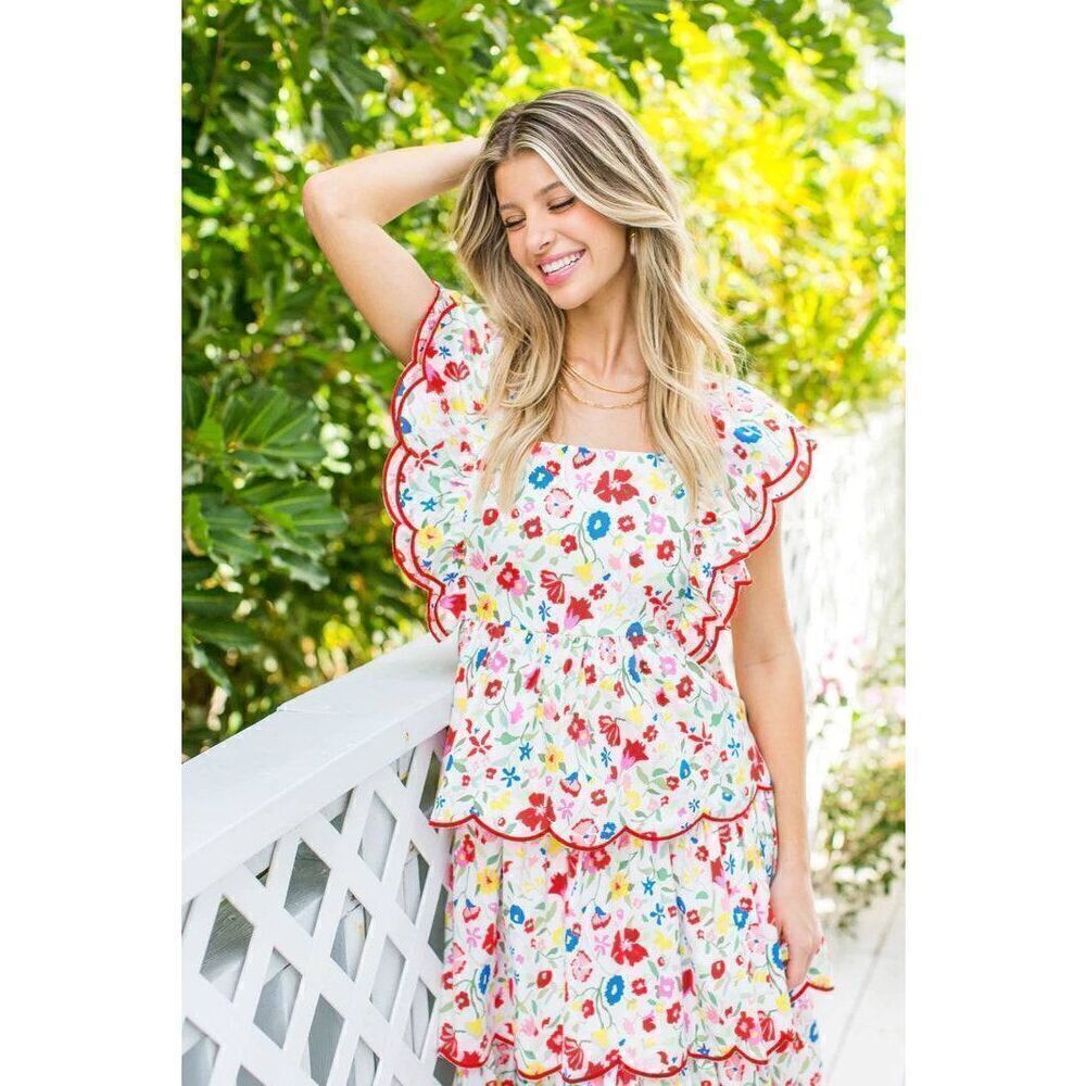Crosby by Mollie Burch Frida Dress Blossom S $298 NWT